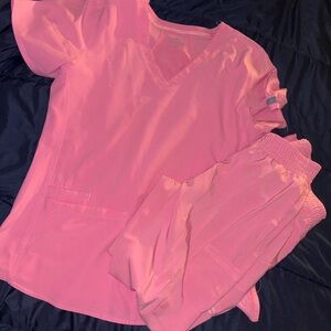 Med Couture Pink Scrub Set